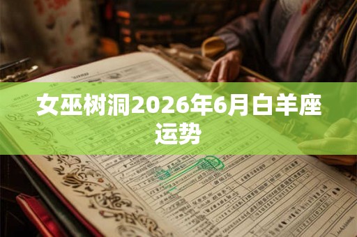 女巫树洞2026年6月白羊座运势