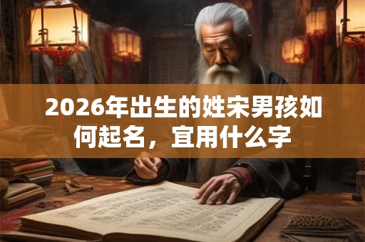 2026年出生的姓宋男孩如何起名，宜用什么字