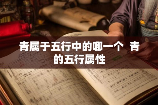 青属于五行中的哪一个  青的五行属性