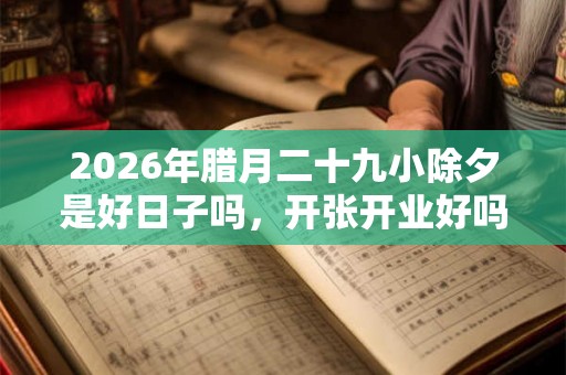 2026年腊月二十九小除夕是好日子吗,开张开业好吗? 2026年腊月二十九小除夕是好日子吗,开张开业好吗?