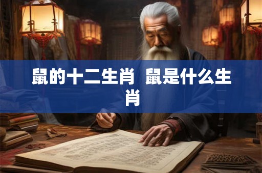 鼠的十二生肖  鼠是什么生肖