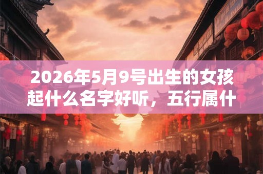 2026年5月9号出生的女孩起什么名字好听，五行属什么
