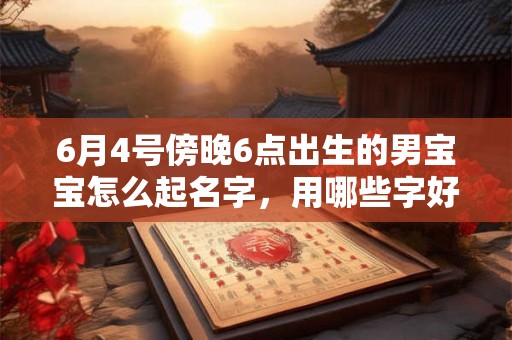 6月4号傍晚6点出生的男宝宝怎么起名字,用哪些字好 6月4号傍晚6点出生的男宝宝怎么起名字,用哪些字好