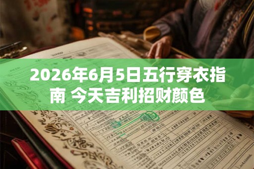 2026年6月5日五行穿衣指南 今天吉利招财颜色