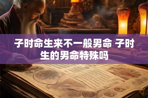子时命生来不一般男命 子时生的男命特殊吗