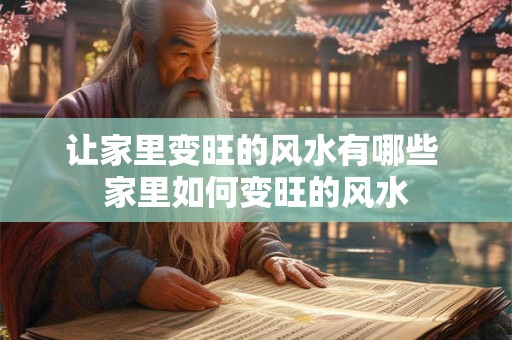 让家里变旺的风水有哪些 家里如何变旺的风水 让家里变旺的风水有哪些 家里如何变旺的风水