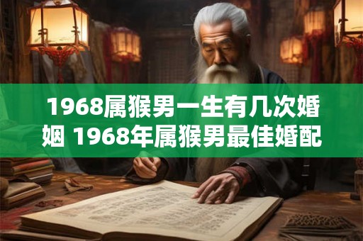 1968属猴男一生有几次婚姻 1968年属猴男最佳婚配