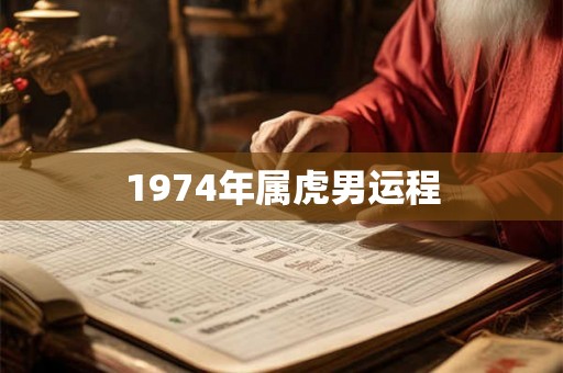 1974年属虎男运程