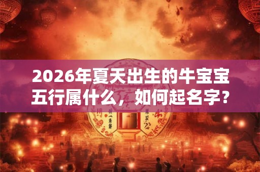 2026年夏天出生的牛宝宝五行属什么，如何起名字？