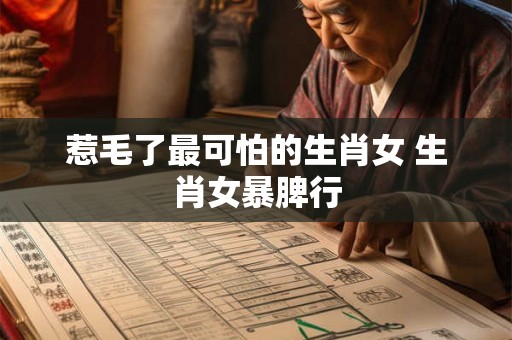 惹毛了最可怕的生肖女 生肖女暴脾行