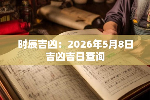 时辰吉凶:2026年5月8日吉凶吉日查询 时辰吉凶:2026年5月8日吉凶吉日查询