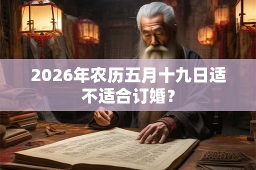 2026年农历五月十九日适不适合订婚？