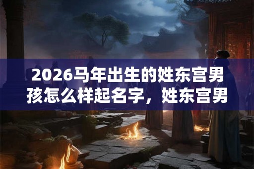 2026马年出生的姓东宫男孩怎么样起名字，姓东宫男孩好名推荐
