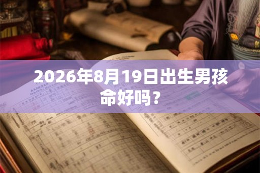 2026年8月19日出生男孩命好吗? 2026年8月19日出生男孩命好吗?