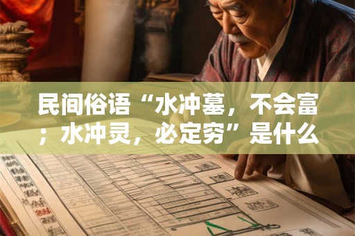 民间俗语“水冲墓，不会富；水冲灵，必定穷”是什么意思？