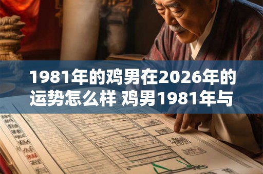 1981年的鸡男在2026年的运势怎么样 鸡男1981年与2026年运势对比