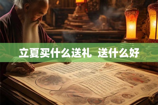 立夏买什么送礼  送什么好