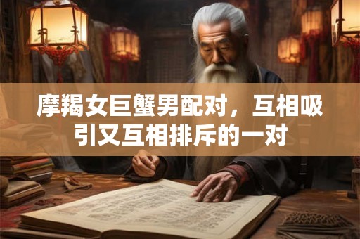 摩羯女巨蟹男配对，互相吸引又互相排斥的一对