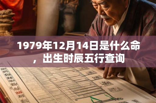 1979年12月14日是什么命，出生时辰五行查询