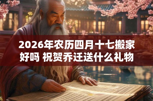 2026年农历四月十七搬家好吗 祝贺乔迁送什么礼物好