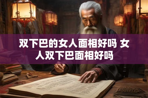 双下巴的女人面相好吗 女人双下巴面相好吗
