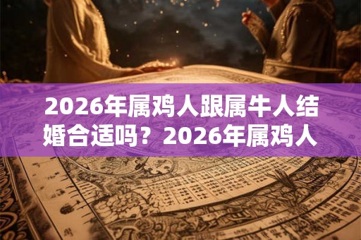 2026年属鸡人跟属牛人结婚合适吗？2026年属鸡人结婚好吗？