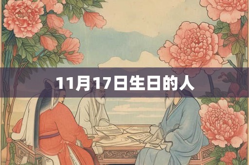 11月17日生日的人