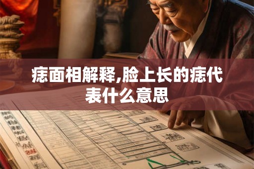 痣面相解释,脸上长的痣代表什么意思 痣面相解释,脸上长的痣代表什么意思