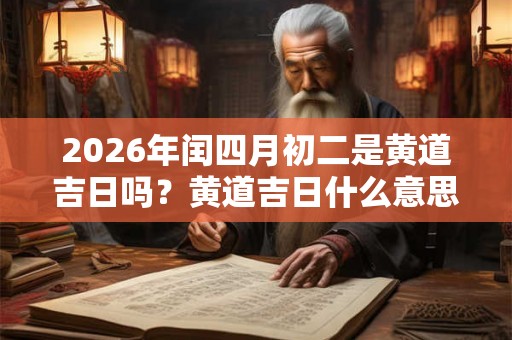 2026年闰四月初二是黄道吉日吗？黄道吉日什么意思？