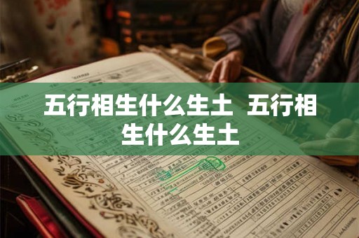 五行相生什么生土  五行相生什么生土