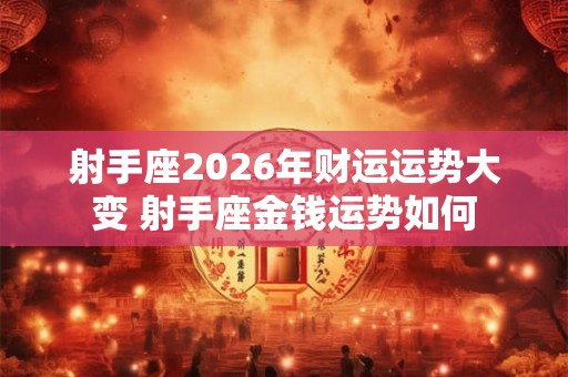 射手座2026年财运运势大变 射手座金钱运势如何