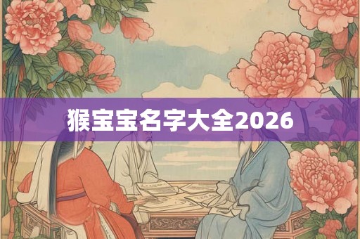 猴宝宝名字大全2026