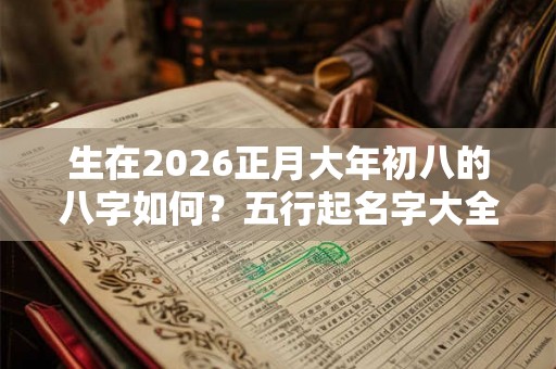 生在2026正月大年初八的八字如何？五行起名字大全！