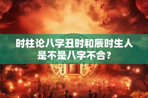 时柱论八字丑时和辰时生人是不是八字不合？