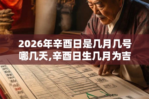 2026年辛酉日是几月几号哪几天,辛酉日生几月为吉