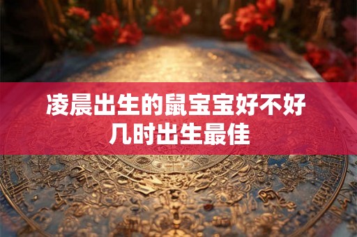 凌晨出生的鼠宝宝好不好 几时出生最佳