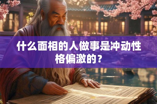 什么面相的人做事是冲动性格偏激的？