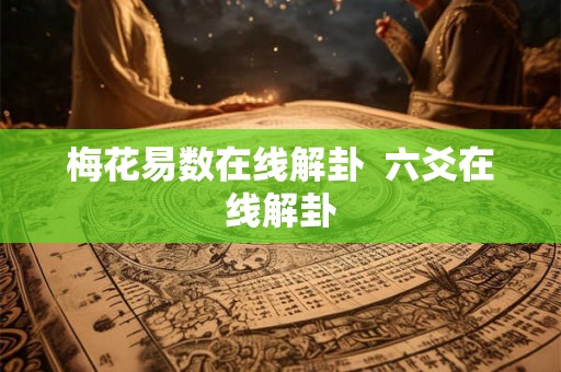 梅花易数在线解卦  六爻在线解卦