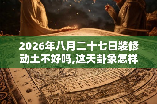 2026年八月二十七日装修动土不好吗,这天卦象怎样？