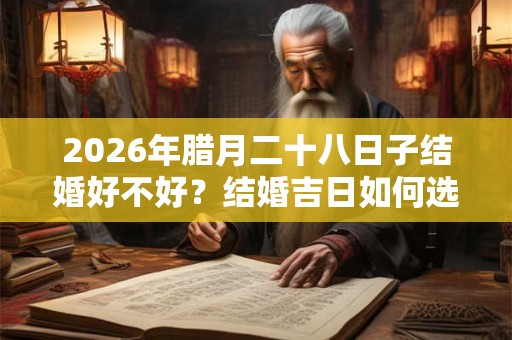 2026年腊月二十八日子结婚好不好？结婚吉日如何选择？