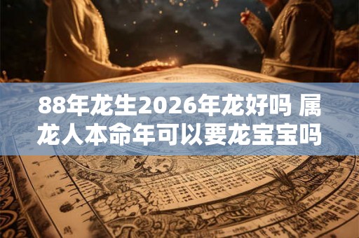 88年龙生2026年龙好吗 属龙人本命年可以要龙宝宝吗