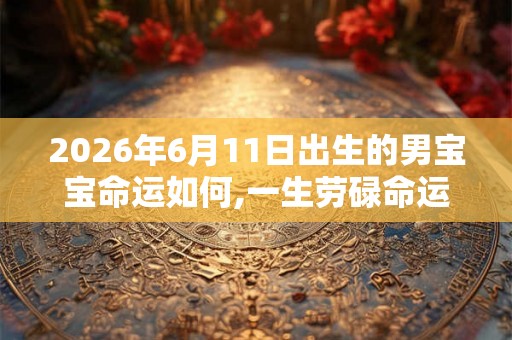 2026年6月11日出生的男宝宝命运如何,一生劳碌命运波动