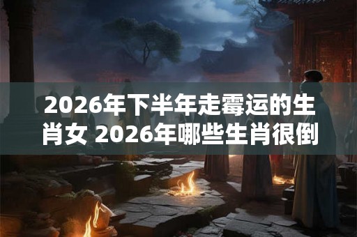 2026年下半年走霉运的生肖女 2026年哪些生肖很倒霉 2026年下半年走霉运的生肖女 2026年哪些生肖很倒霉