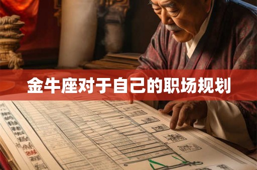 金牛座对于自己的职场规划