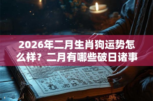 2026年二月生肖狗运势怎么样？二月有哪些破日诸事不宜？
