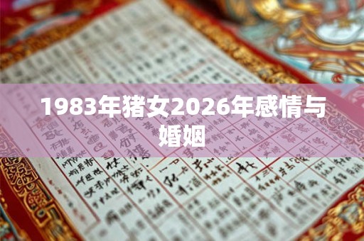 1983年猪女2026年感情与婚姻