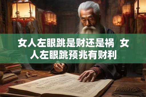 女人左眼跳是财还是祸  女人左眼跳预兆有财利
