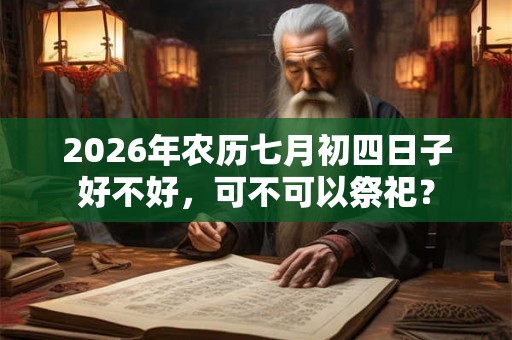 2026年农历七月初四日子好不好，可不可以祭祀？