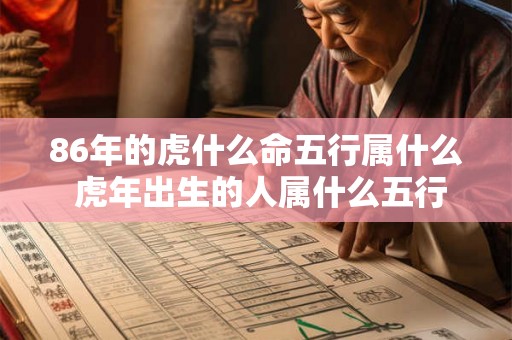 86年的虎什么命五行属什么 虎年出生的人属什么五行是什么命