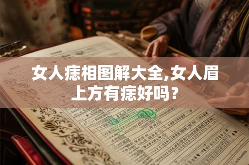 女人痣相图解大全,女人眉上方有痣好吗？